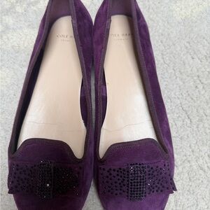 Cole Haan Women's Deep Purple Suede Loafers